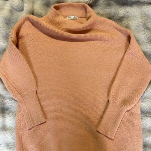 Dex Cowl Neck Sweater in Soft Pink